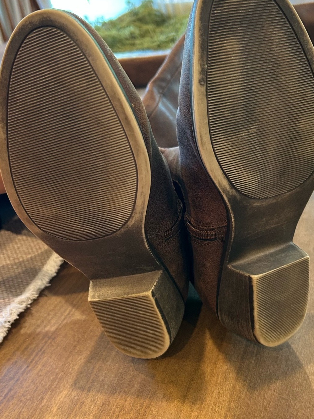 Rampage Brown Over-the-Knee Faux Leather Boots - Picture 6 of 6